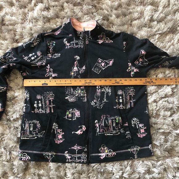 ELCC zipper jacket plus size 1X black pink - Picture 12 of 13